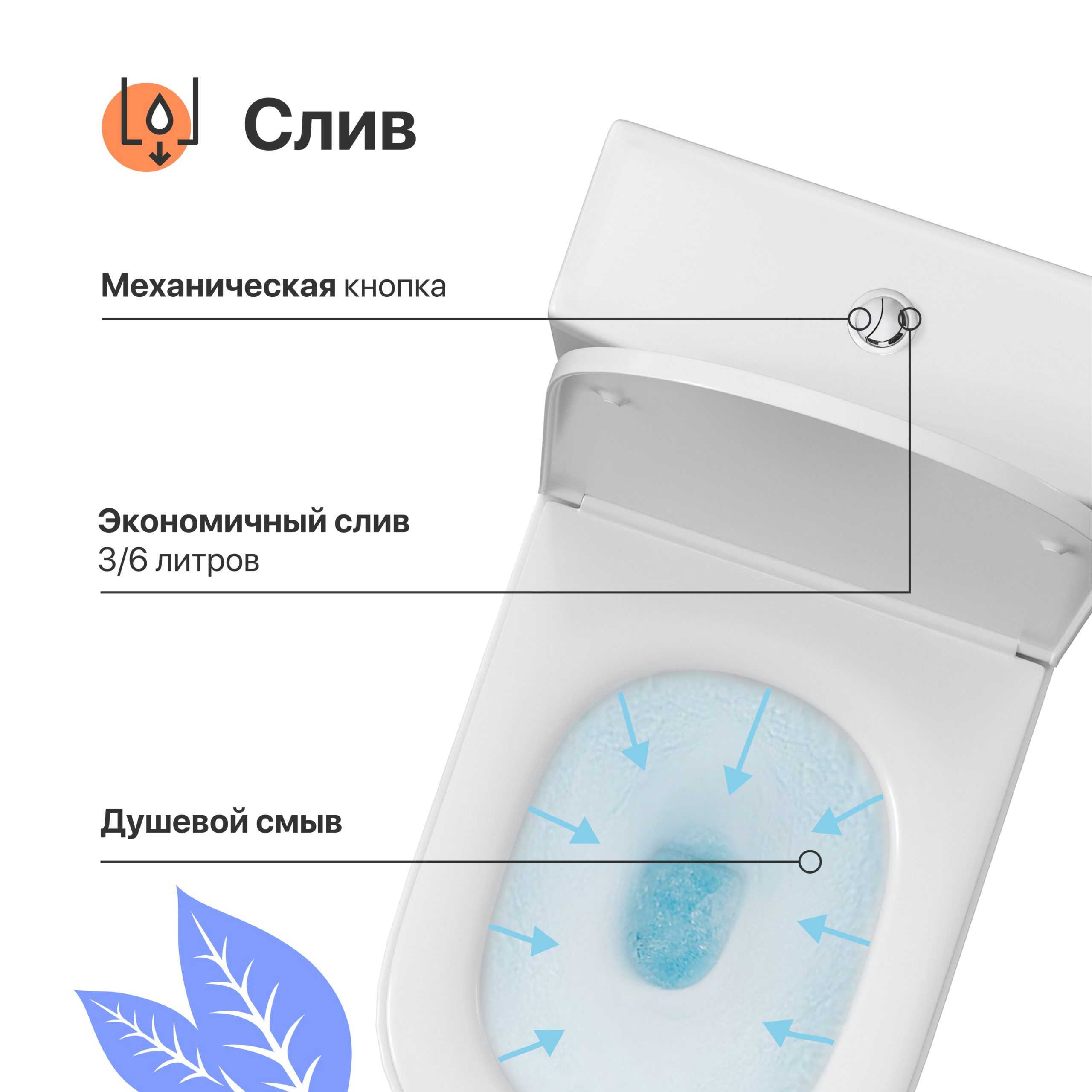 Унитаз-компакт DIWO Элиста 0423 571048 — изображение 6