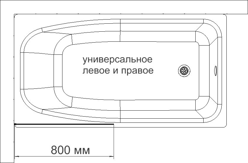 DIWO ROSTOV NEPODVIZHNAYA 80X150 CHERNAYA MATOVAYA P000056141 5
