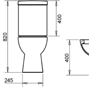 Унитаз-компакт STWORKI Молде 6006-6004 с микролифтом 589896