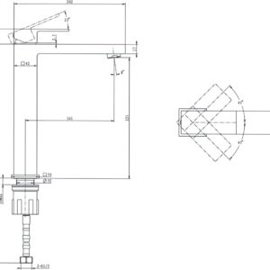 Смеситель для раковины STWORKI Кронборг HDA4691MG 586167